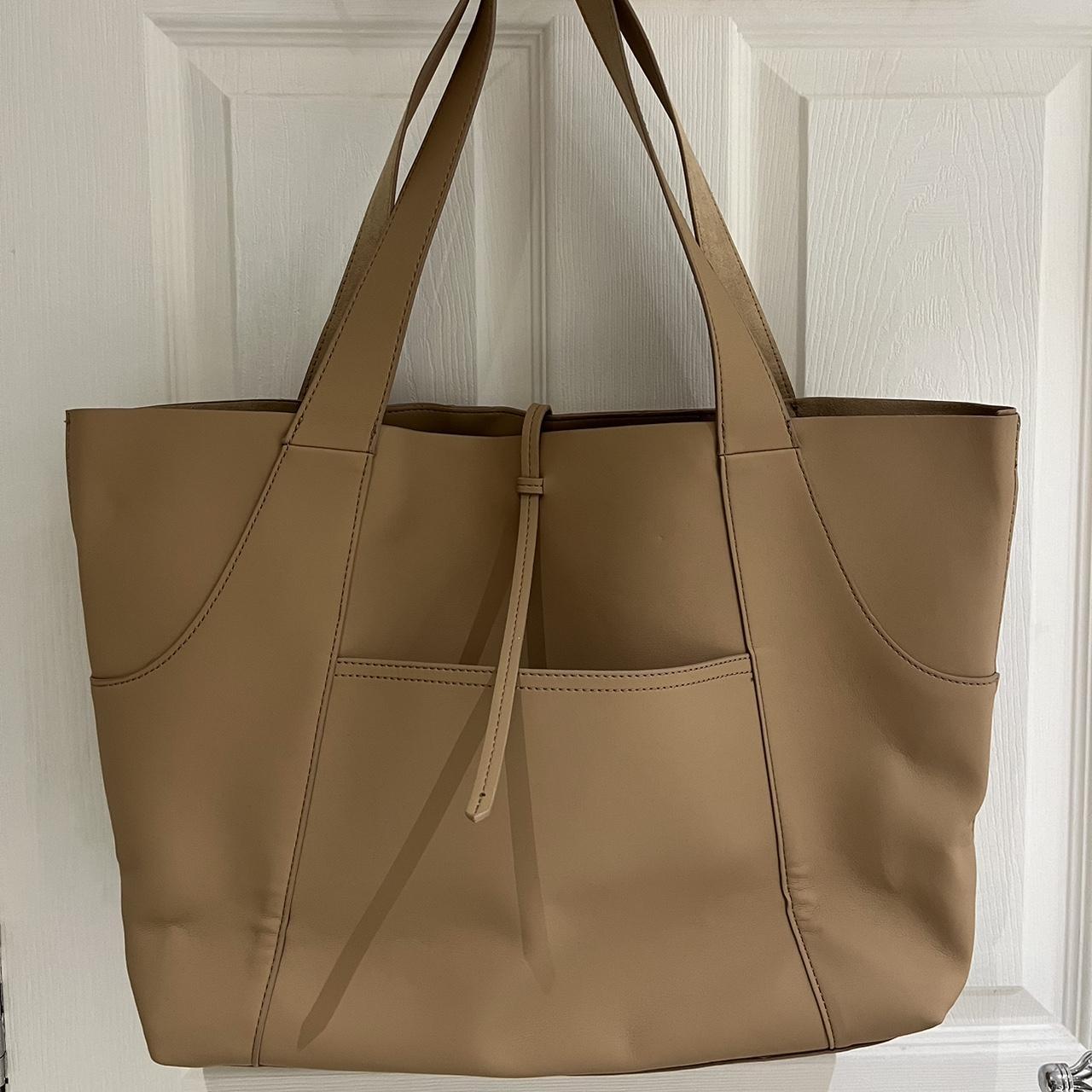 Tan tote bag outlet zara