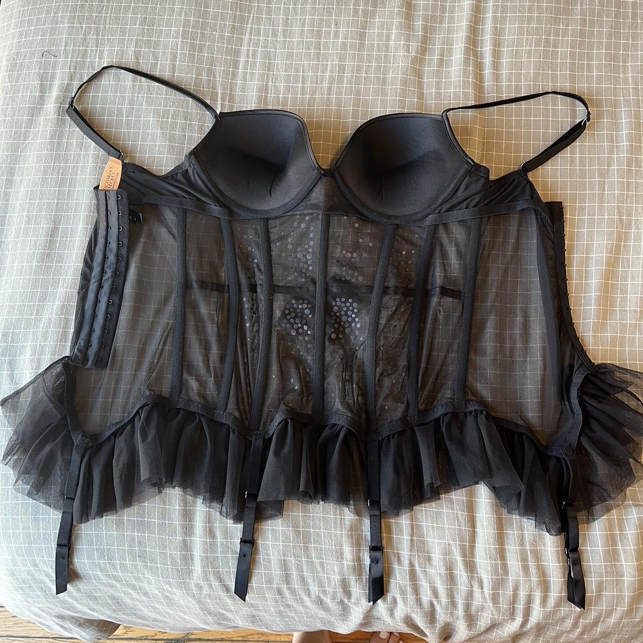 Brand New Victoria's Secret 🎀 Lace corset Rhinestone - Depop