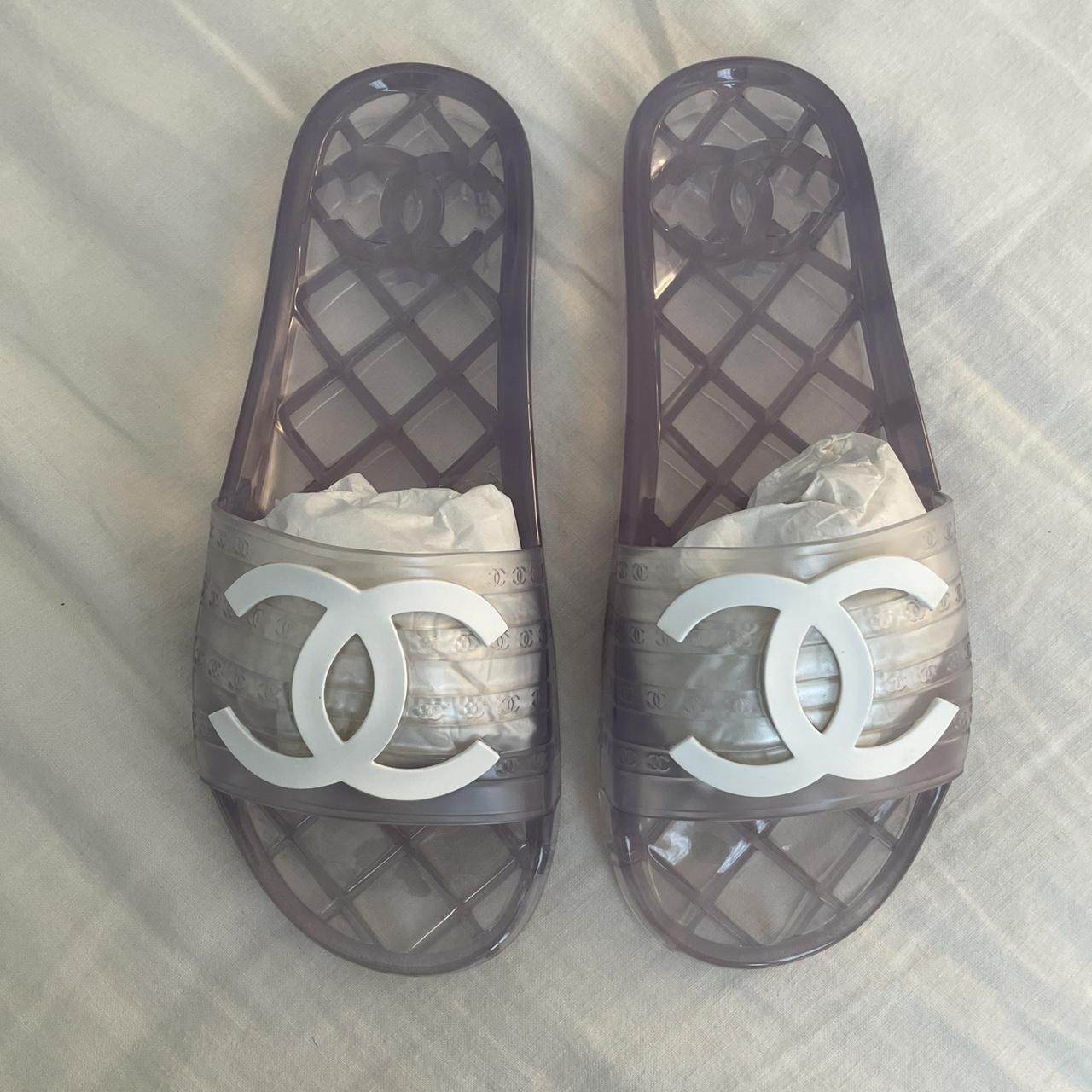 Chanel hot sale slides pvc