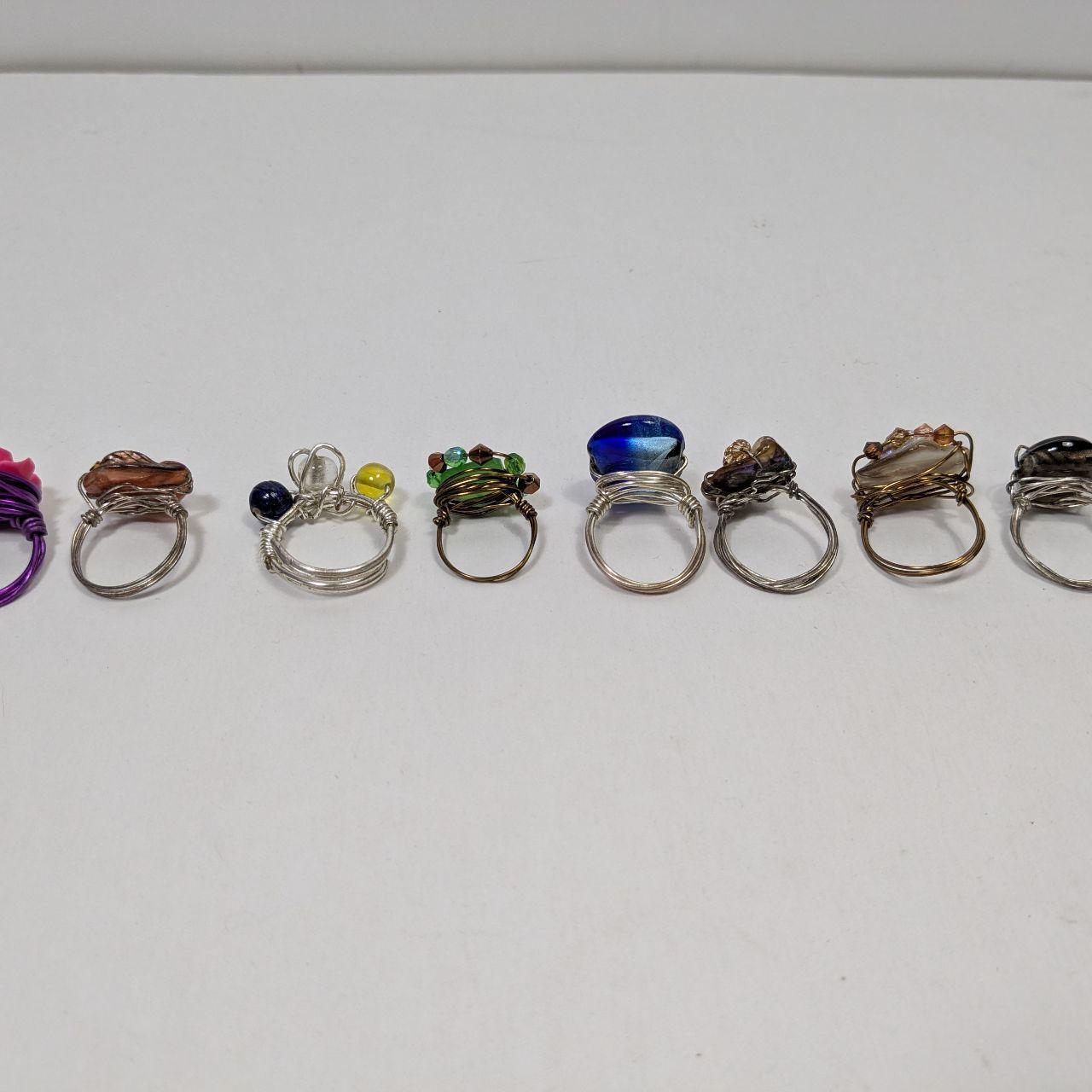 Preloved Women's Ring - Multi/Silver – Wire Wrapp… - image 2