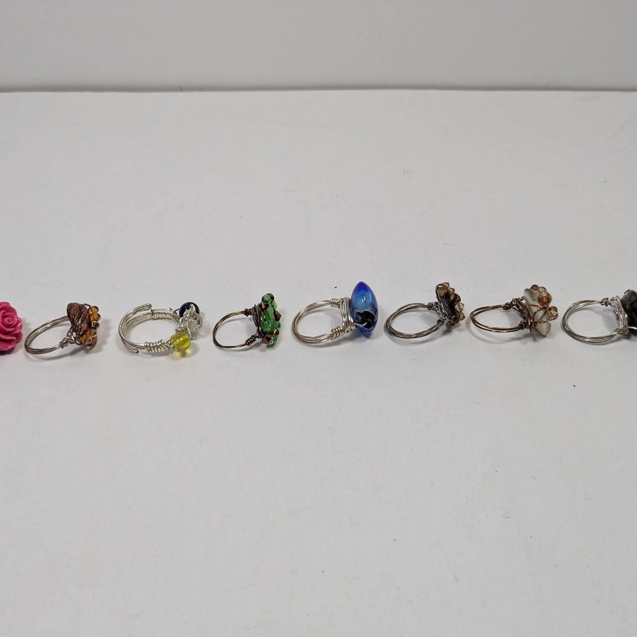 Preloved Women's Ring - Multi/Silver – Wire Wrapp… - image 3