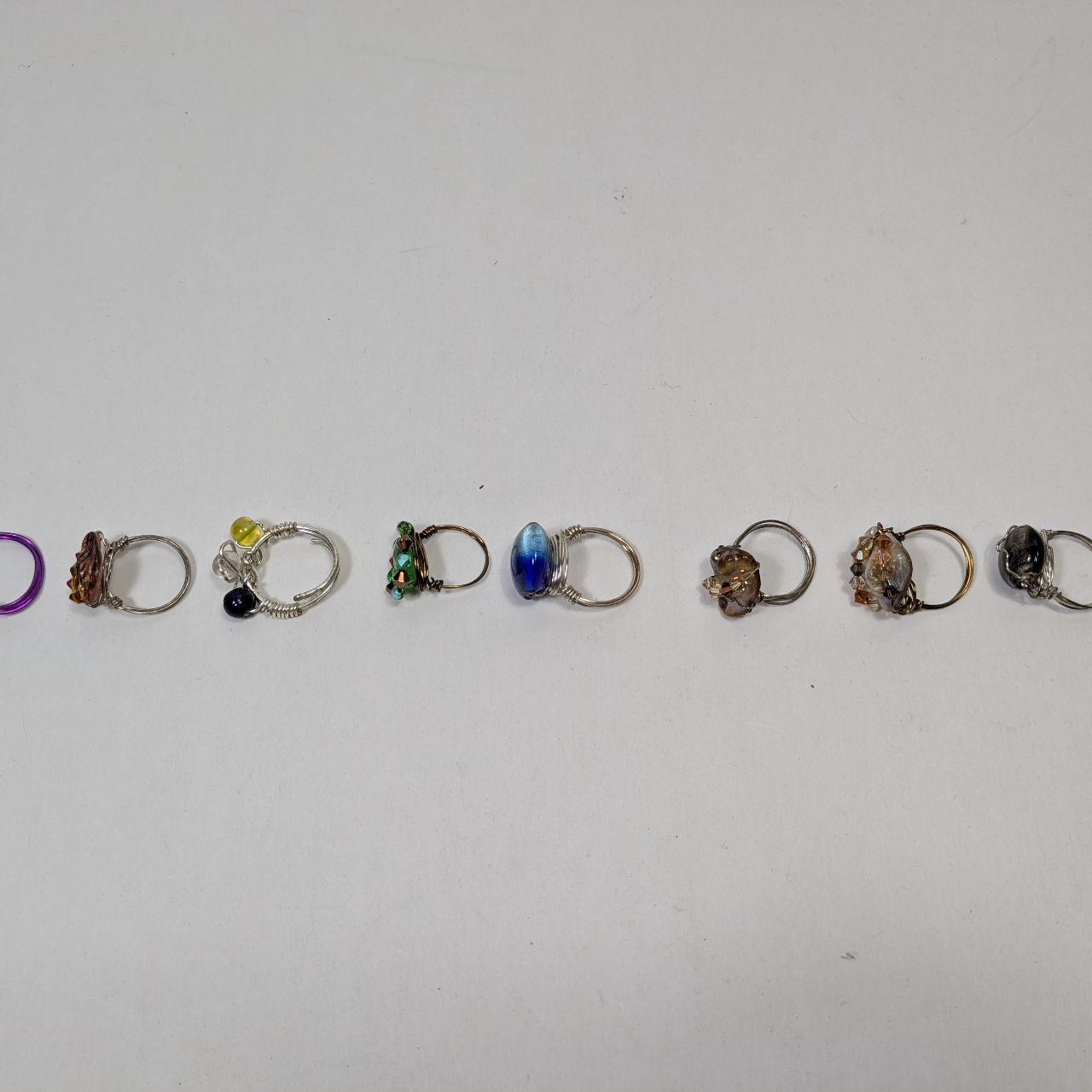 Preloved Women's Ring - Multi/Silver – Wire Wrapp… - image 7