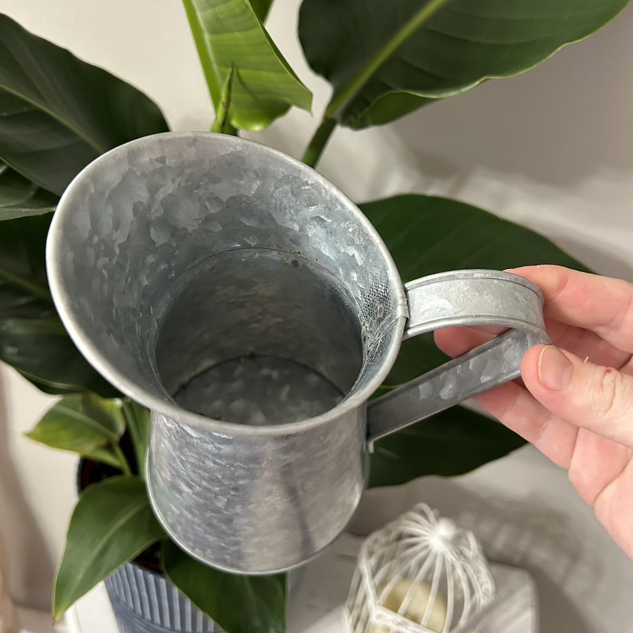 Farmhouse Tin Metal Vase Pitcher From Hobby Lobby.... Depop