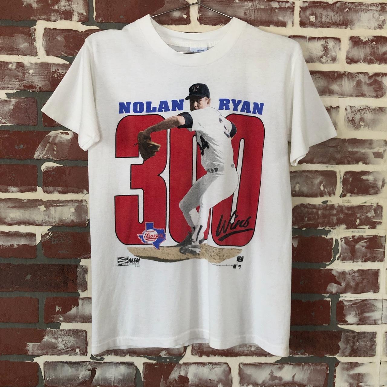 1990 Nolan Ryan Texas Rangers tee -Size: - Depop