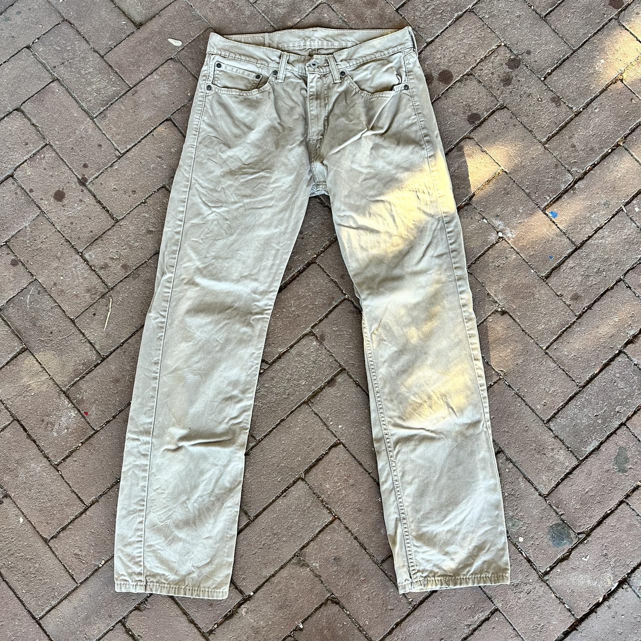 Levis 505 2024 khaki jeans