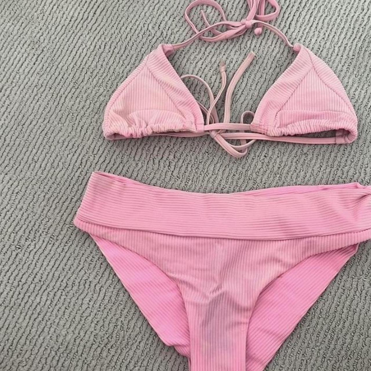 Frankie’s bikinis light pink bikini! Good condition!... - Depop