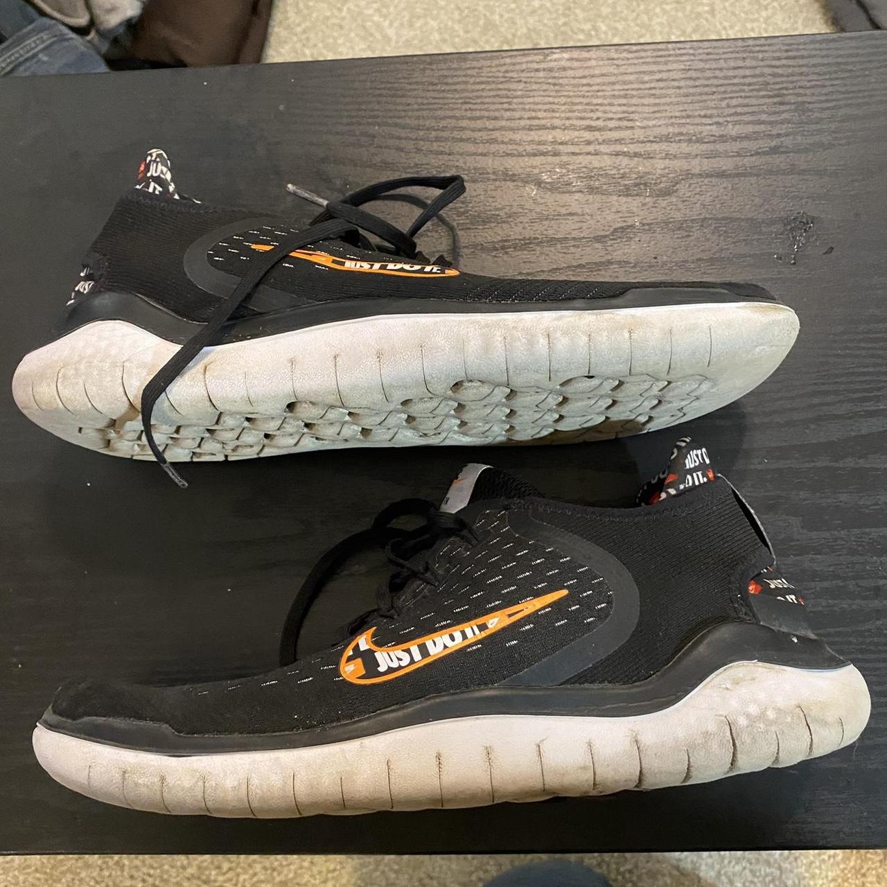 Nike Free RN 2018 JDI Just Do It Black Orange