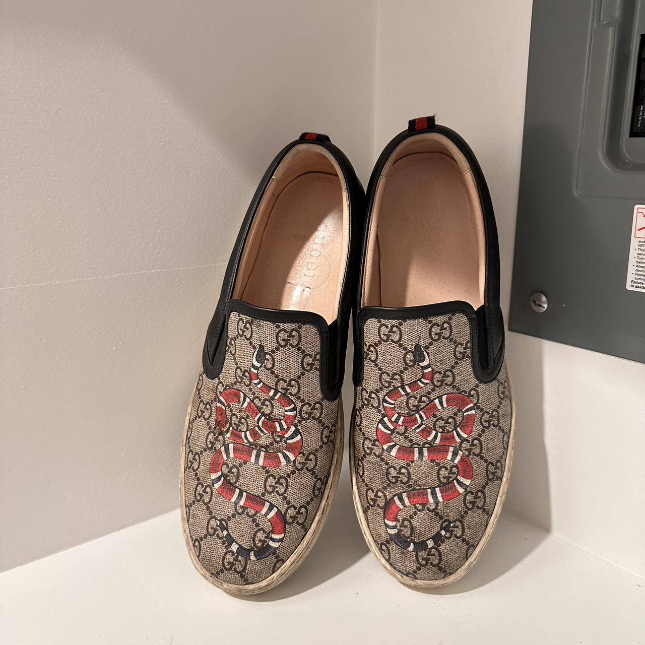 Gucci snake sales slip ons