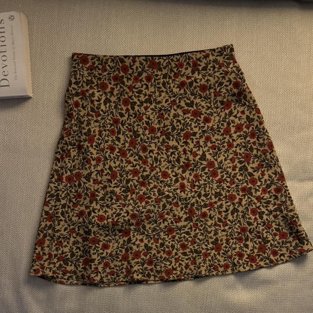 realisation par floral mini skirt, 100% silk. so... - Depop