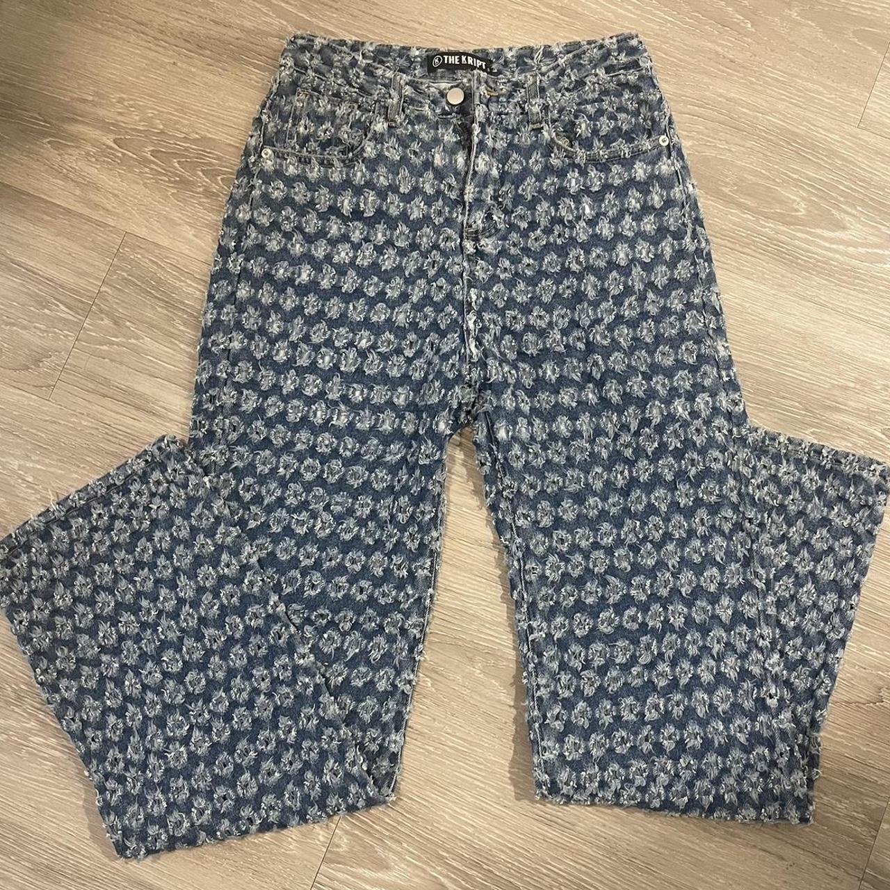 The Kript Women's Blue Jeans | Depop