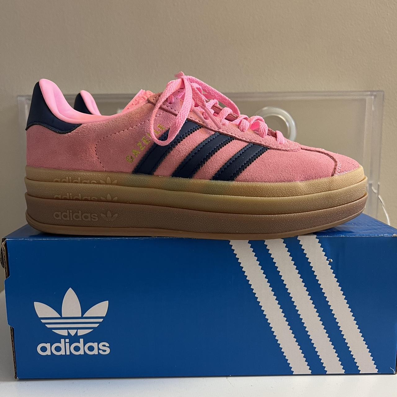 The adidas Gazelle Bold Pink Glow W, features 3... - Depop