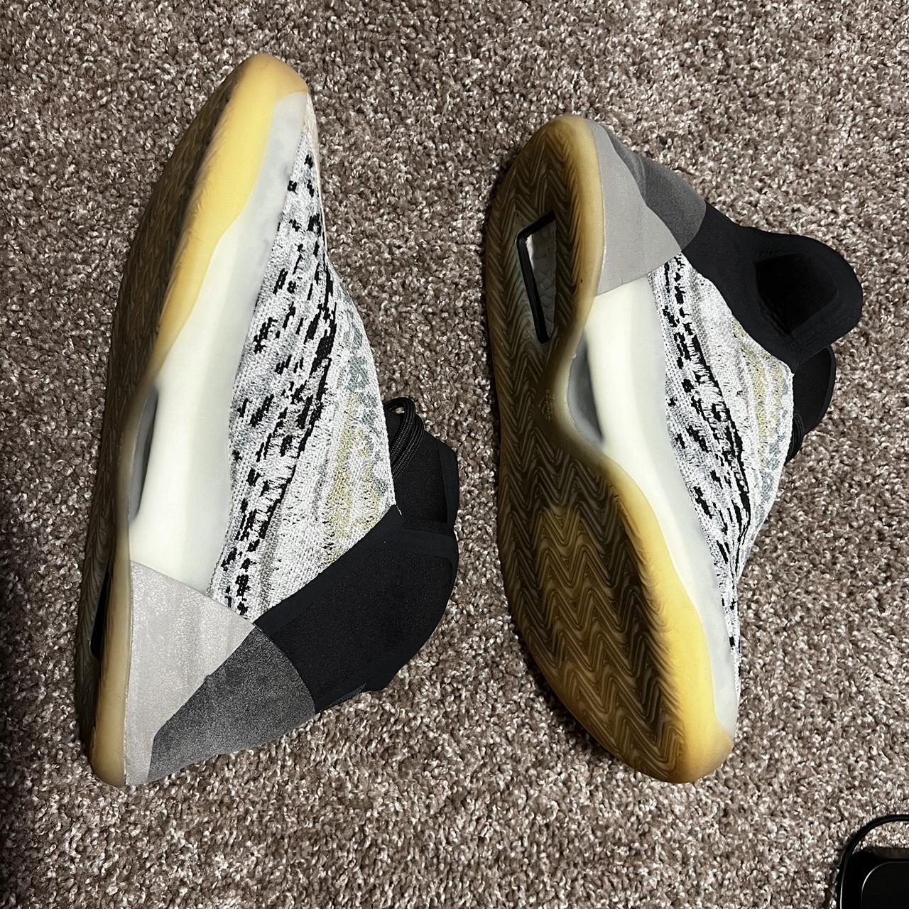 yeezy quantum sea teal on feet