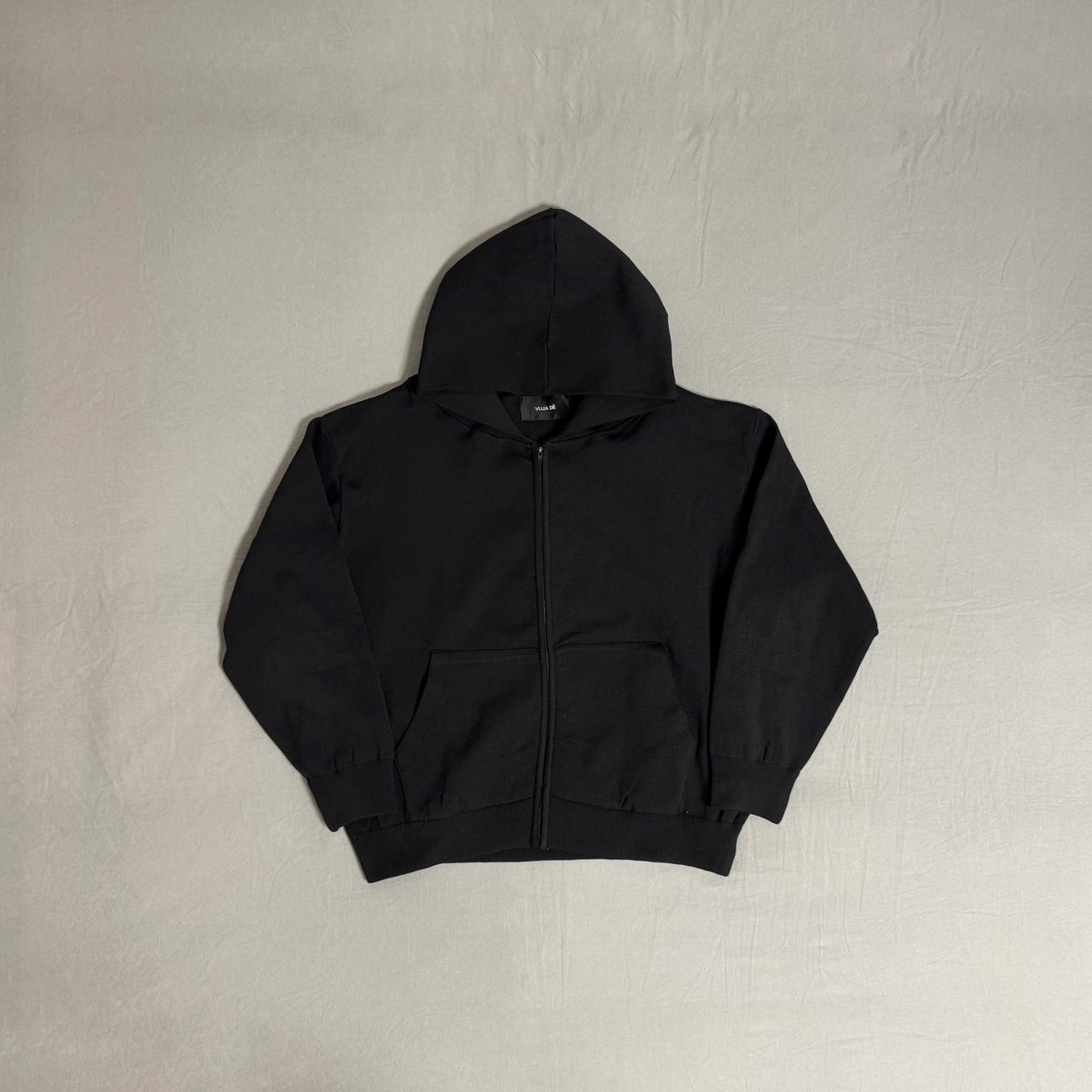 Vuja Dé Plastic Cropped Hoodie Size L, fits | Depop