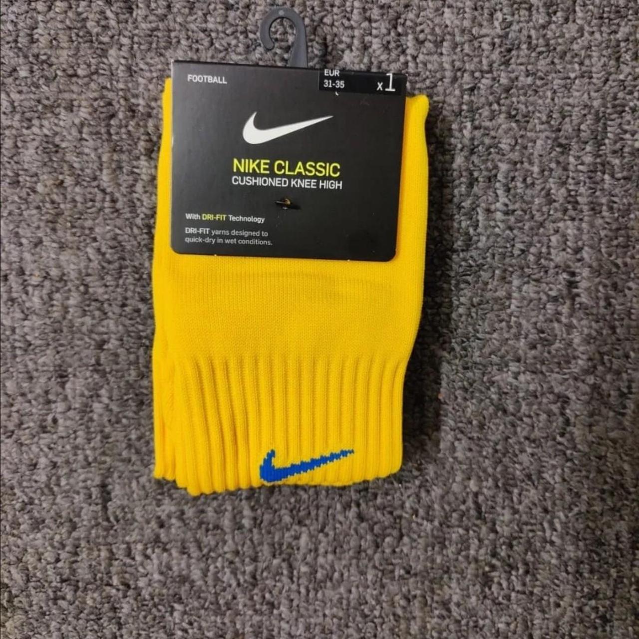Nike Men's Yellow Socks Depop
