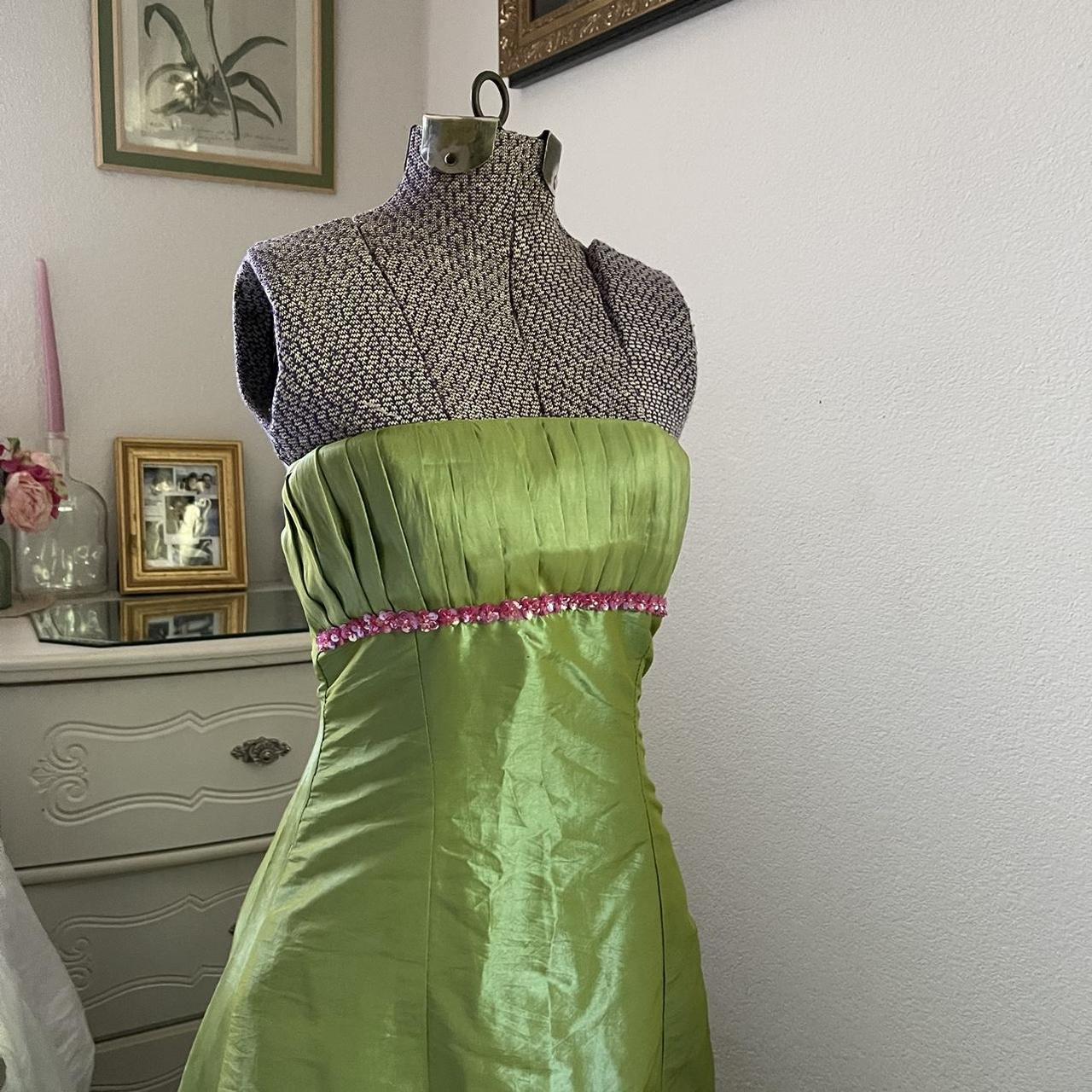 Lime green and pink clearance dress