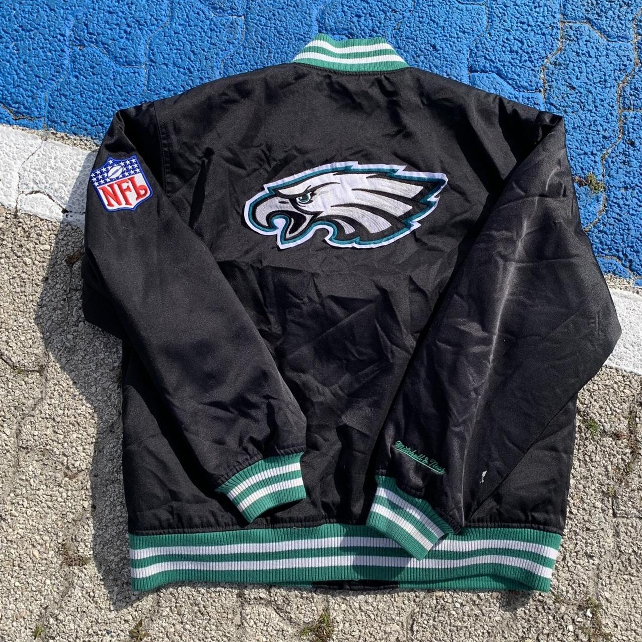 Mitchell & Ness Philadelphia Eagles Black Satin - Depop