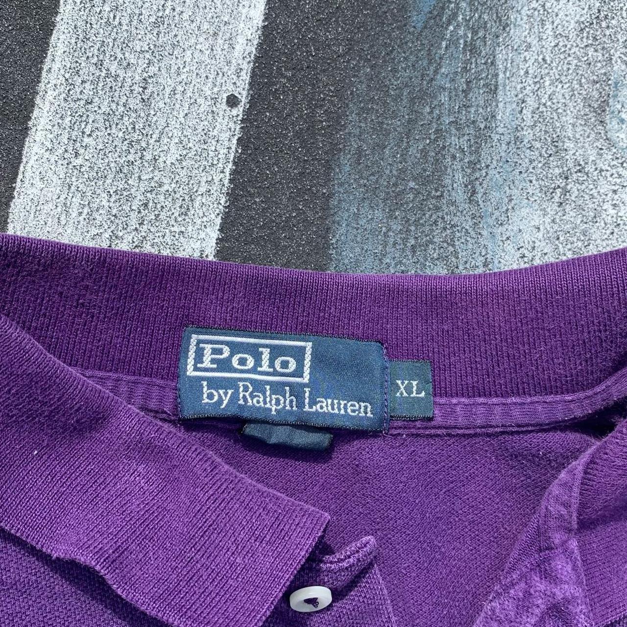 Polo Ralph Lauren Long Sleeve Polo Shirt Mens Purple Depop 