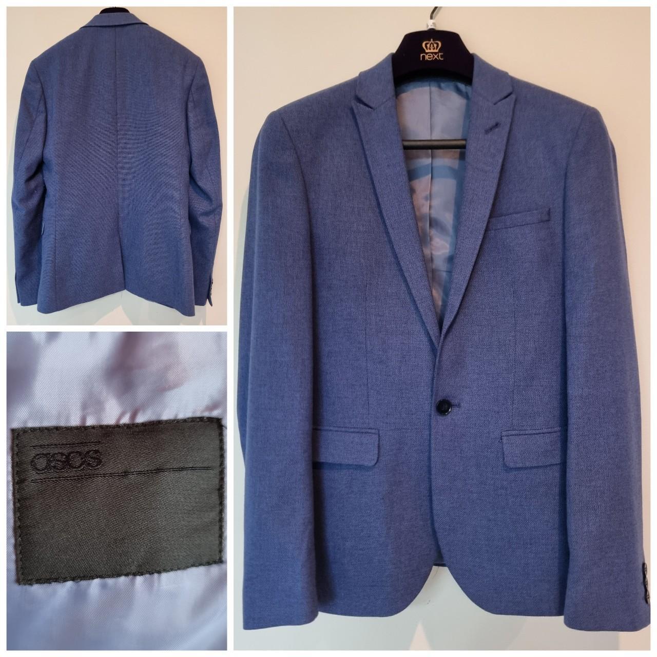 ASOS Men's Blue Suit Depop
