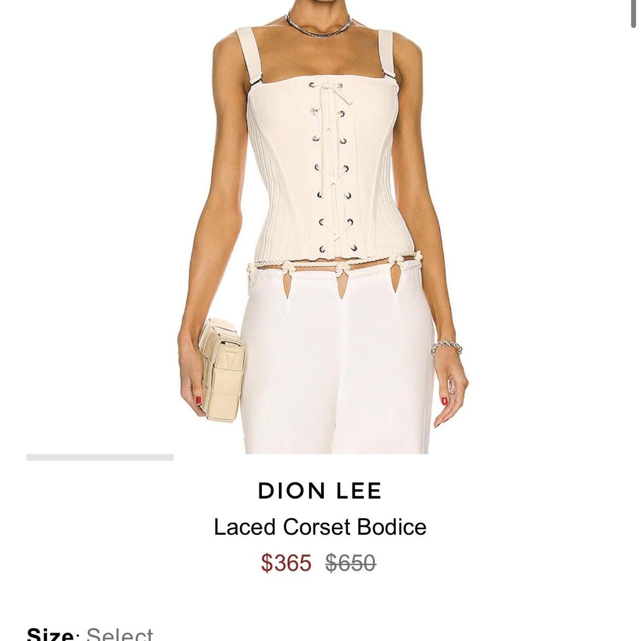 Dion Lee Women's Cream and White Corset