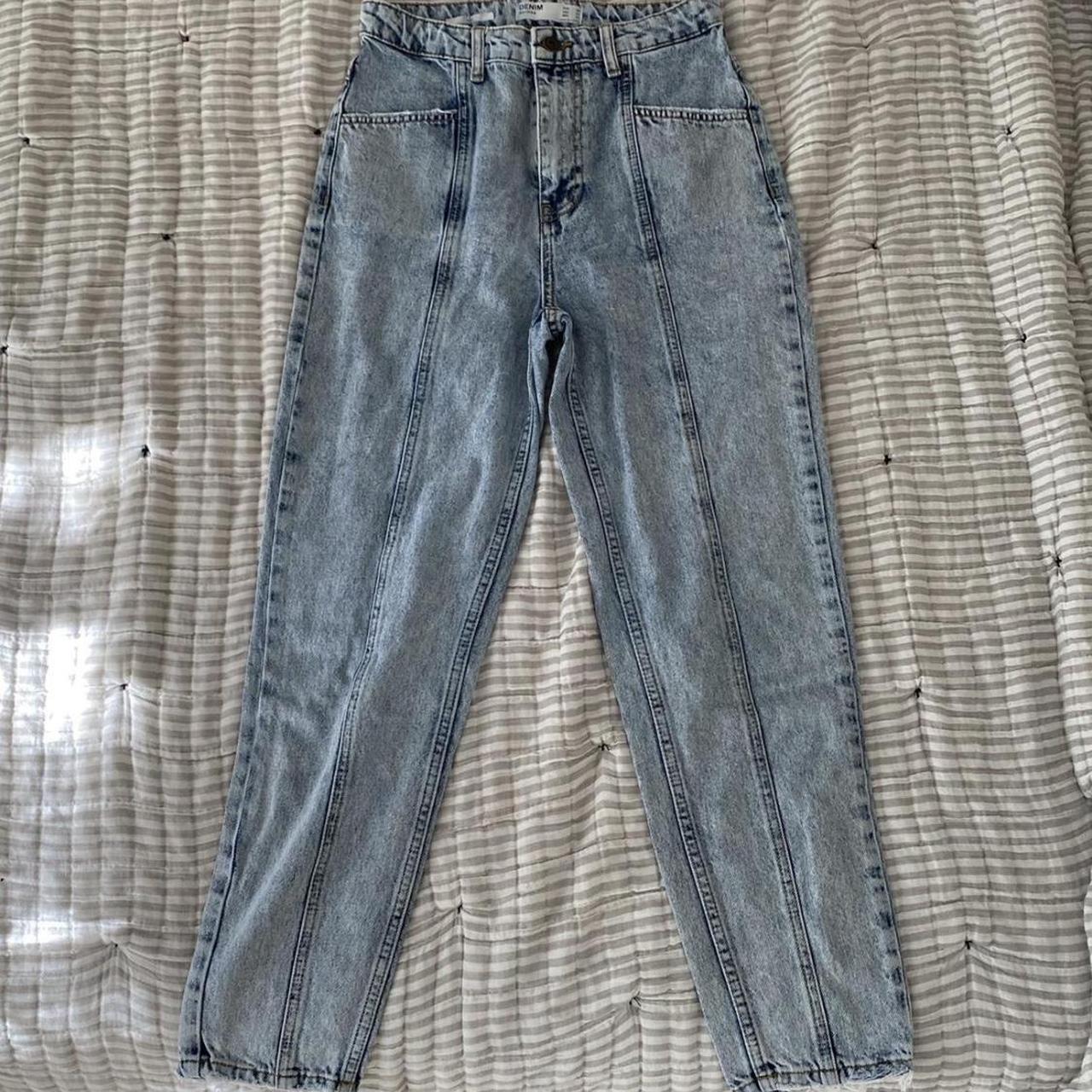 Bershka Women's Blue Jeans | Depop