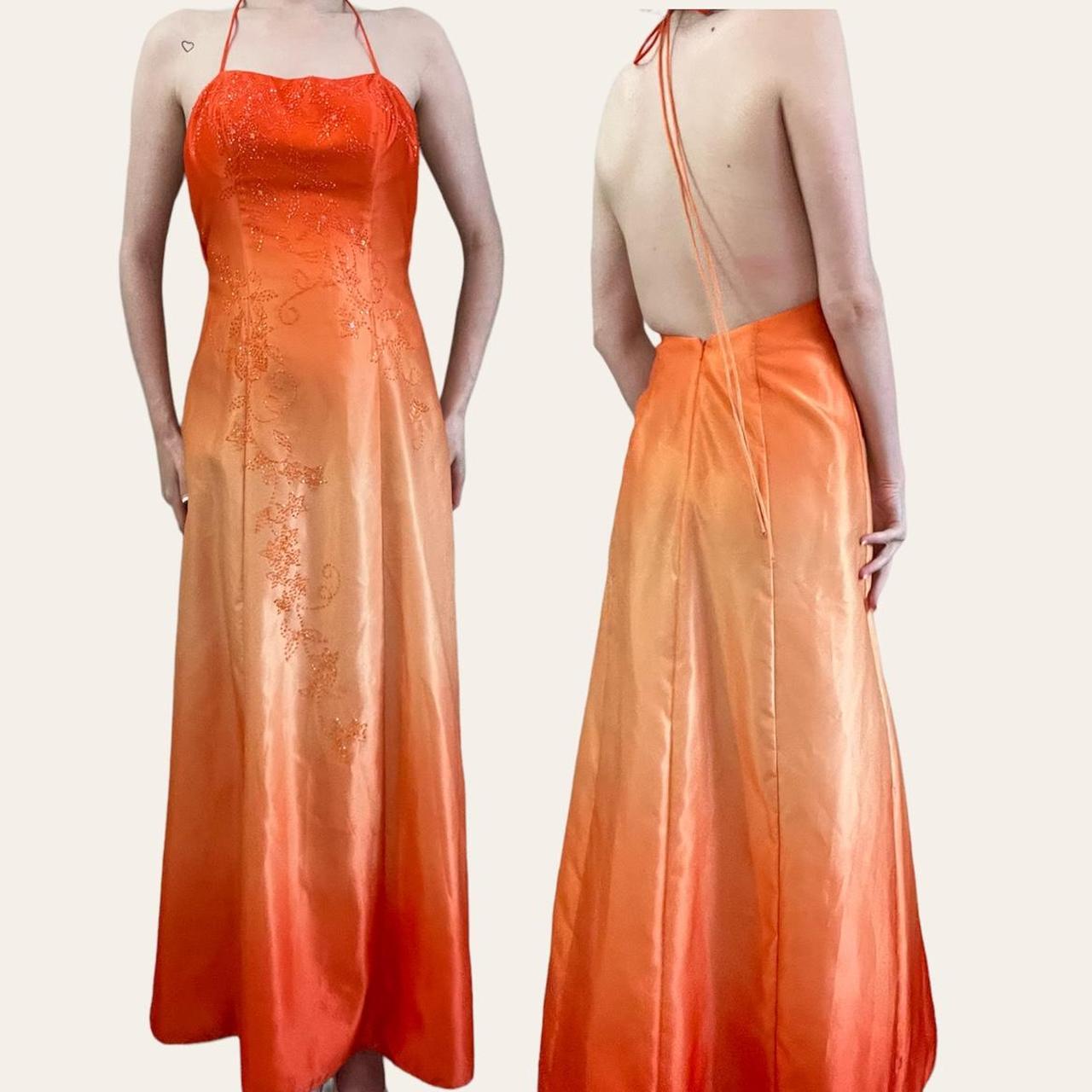 Orange and Yellow Ombre Bridesmaid Dresses