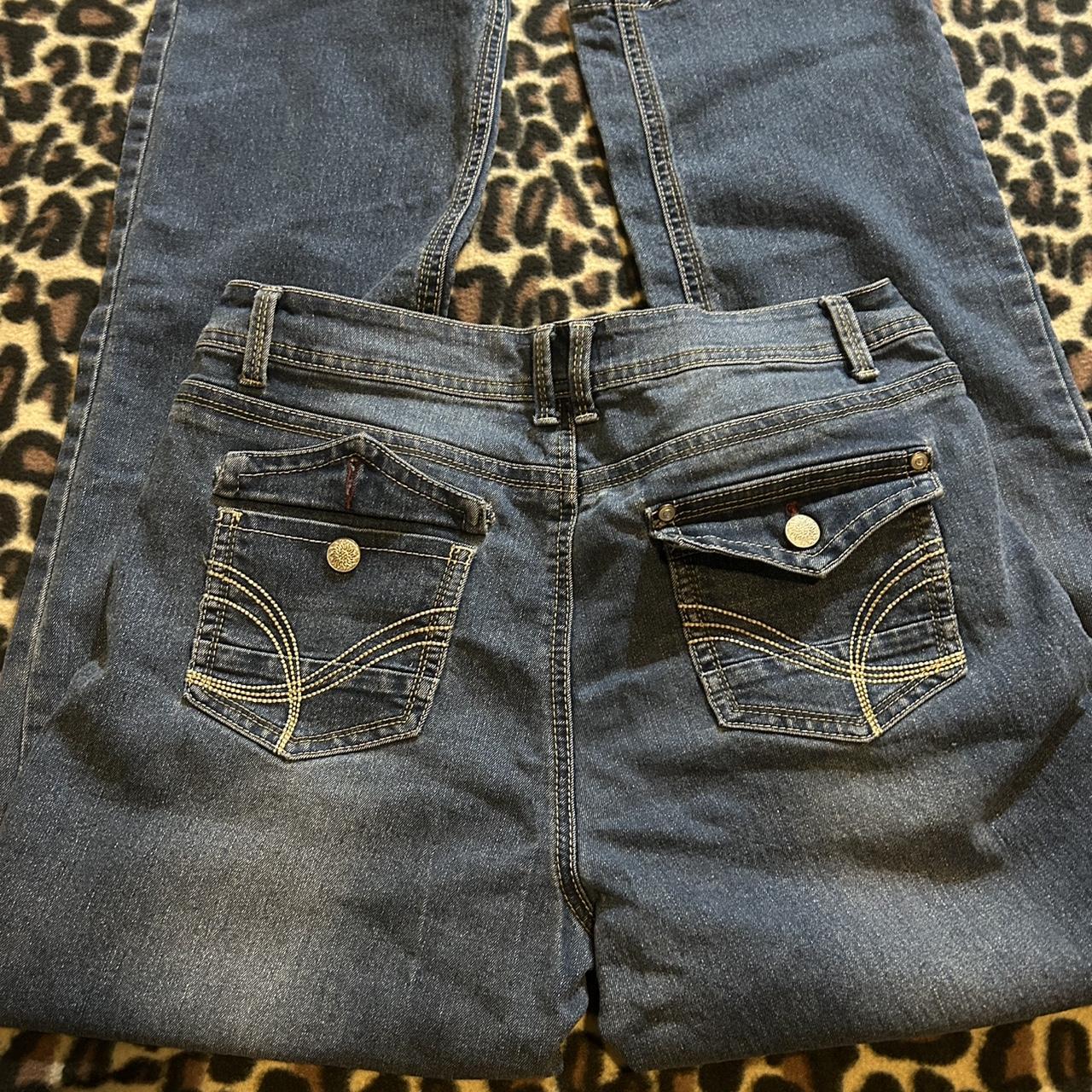 Faded Glory size 14 baggy blue denim jeans Depop