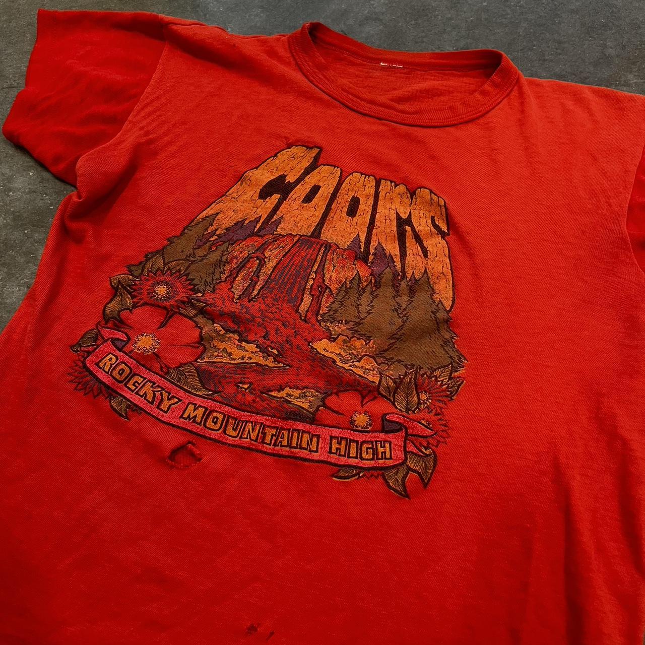 Vintage 70s-80s Coors Light Rocky Mountain High Beer... - Depop