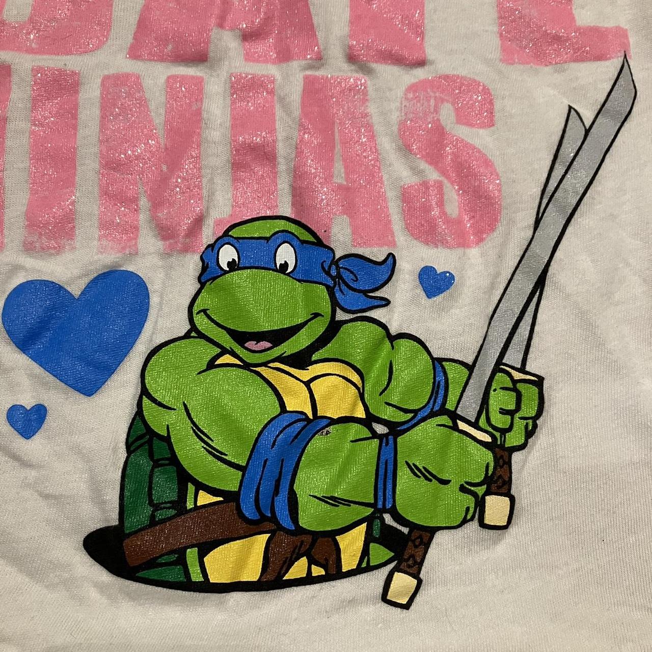 green teenage mutant ninja turtles 🐢 t shirt size: - Depop