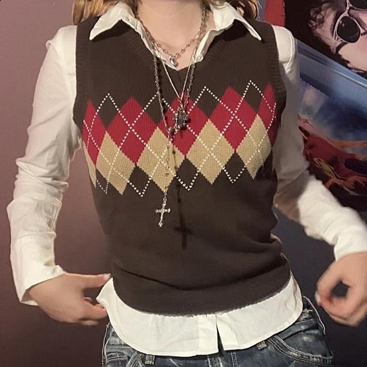 Brandy Melville Women's Tank top Red/Brown S – 90's brown