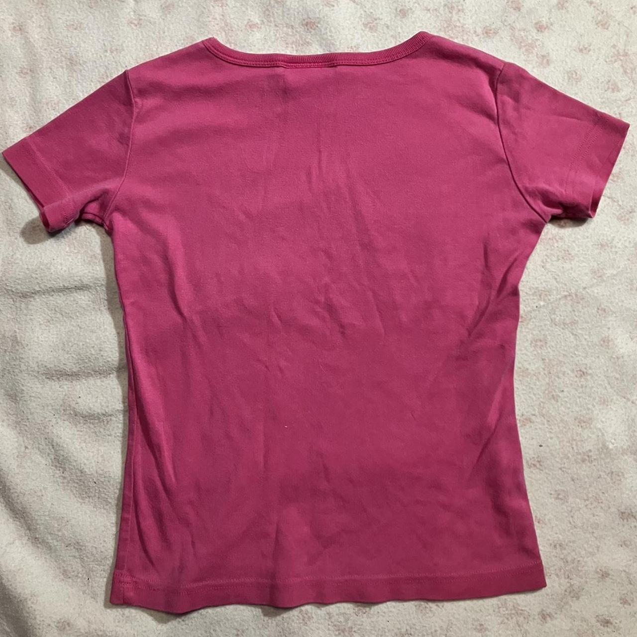 90's pink Sanrio Hello Kitty baby tee shirt ★... - Depop