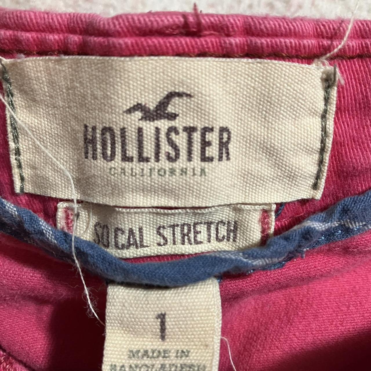 lowrise hot pink Hollister cargo booty shorts... - Depop