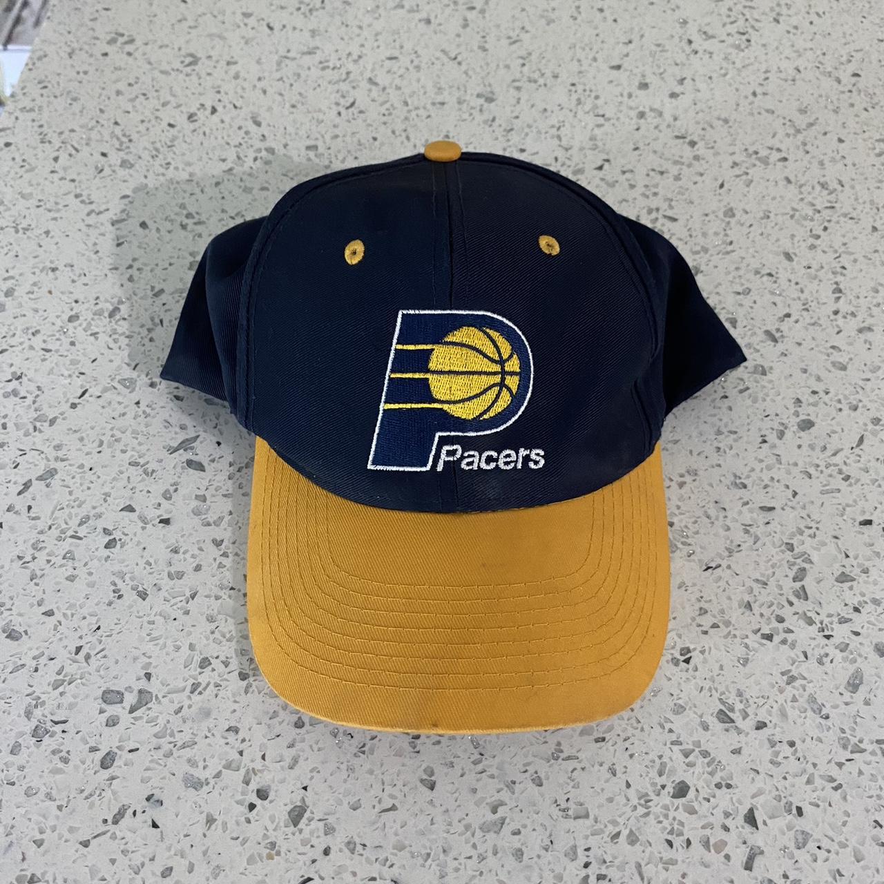 vintage 90s indiana pacers logo athletic snapback... Depop