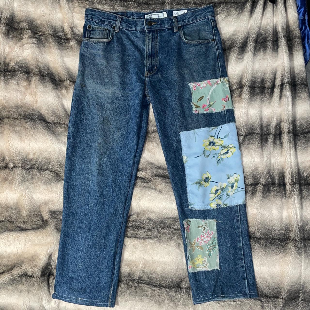 100% upcycled / recycled jeans from sakura.... - Depop