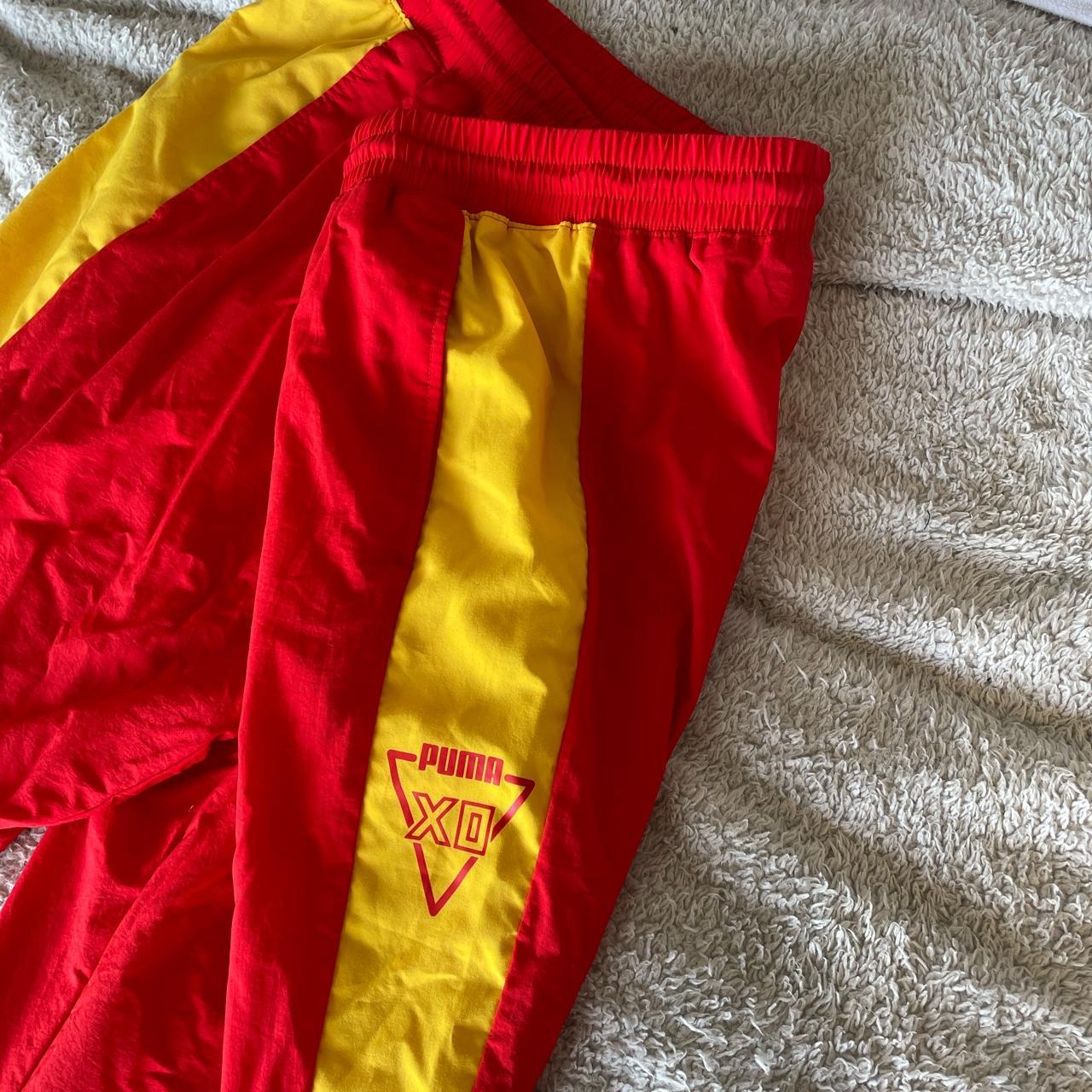 crazy baggy track pants from puma x the weeknd xo... Depop