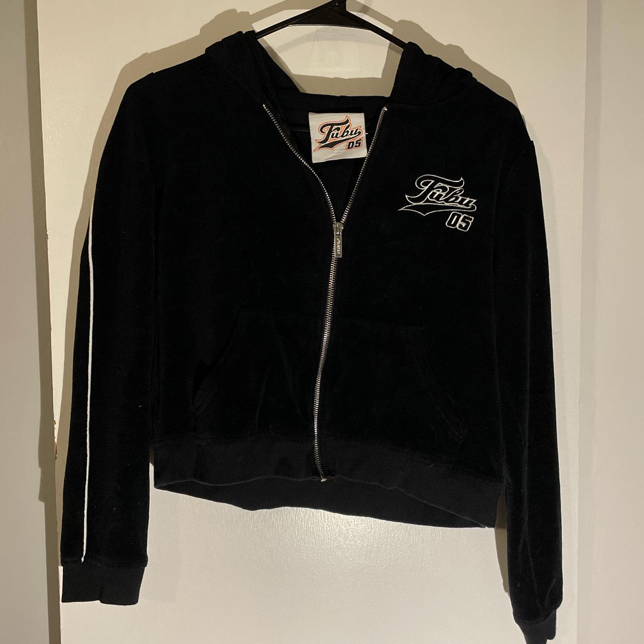 Fubu x Forever 21 Collab Tracksuit Black Velour... - Depop