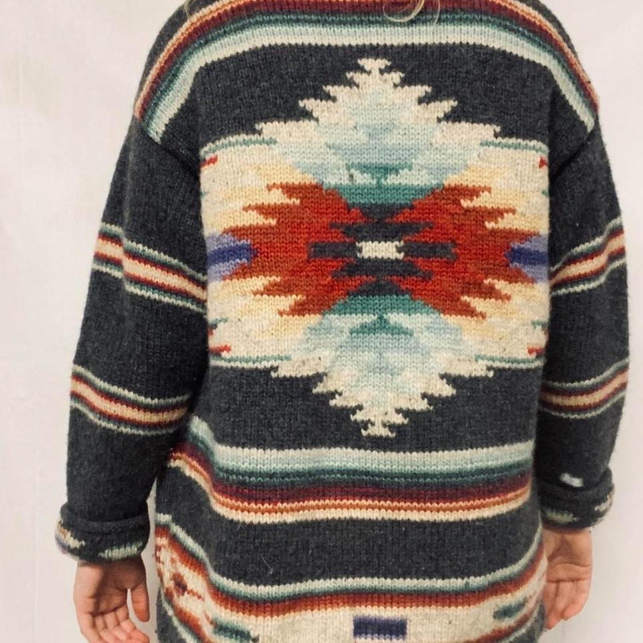 Vintage Ralph Lauren Wool Hand Knit Sweater... - Depop