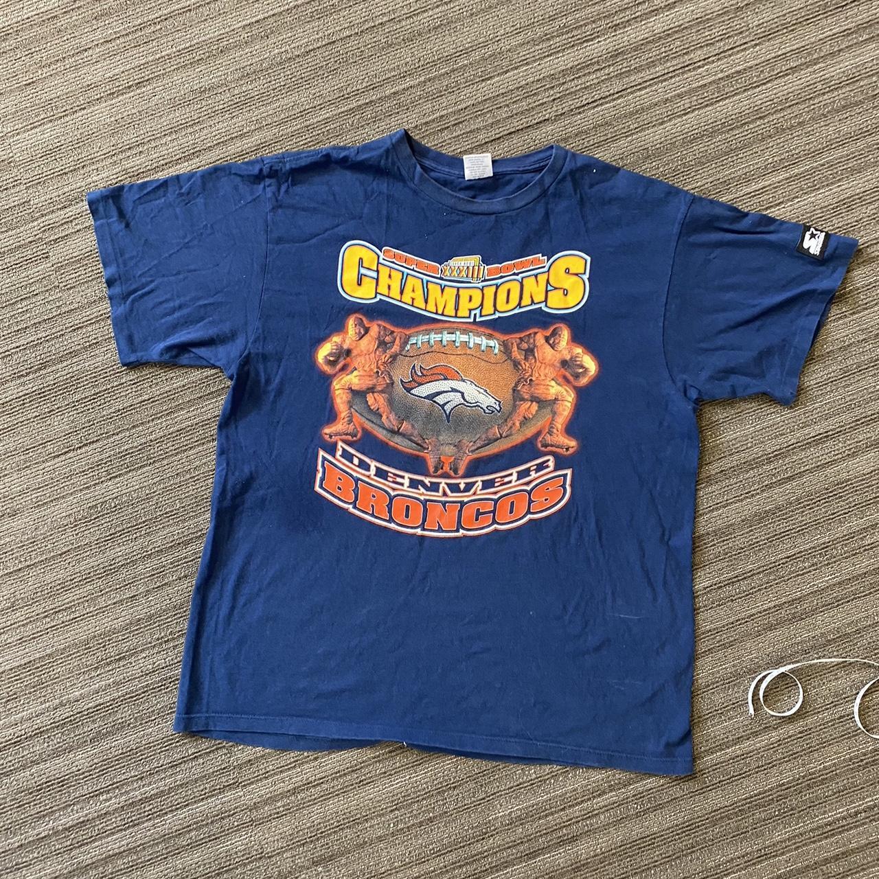 70s Denver Broncos vintage Super Bowl tee Tee has - Depop