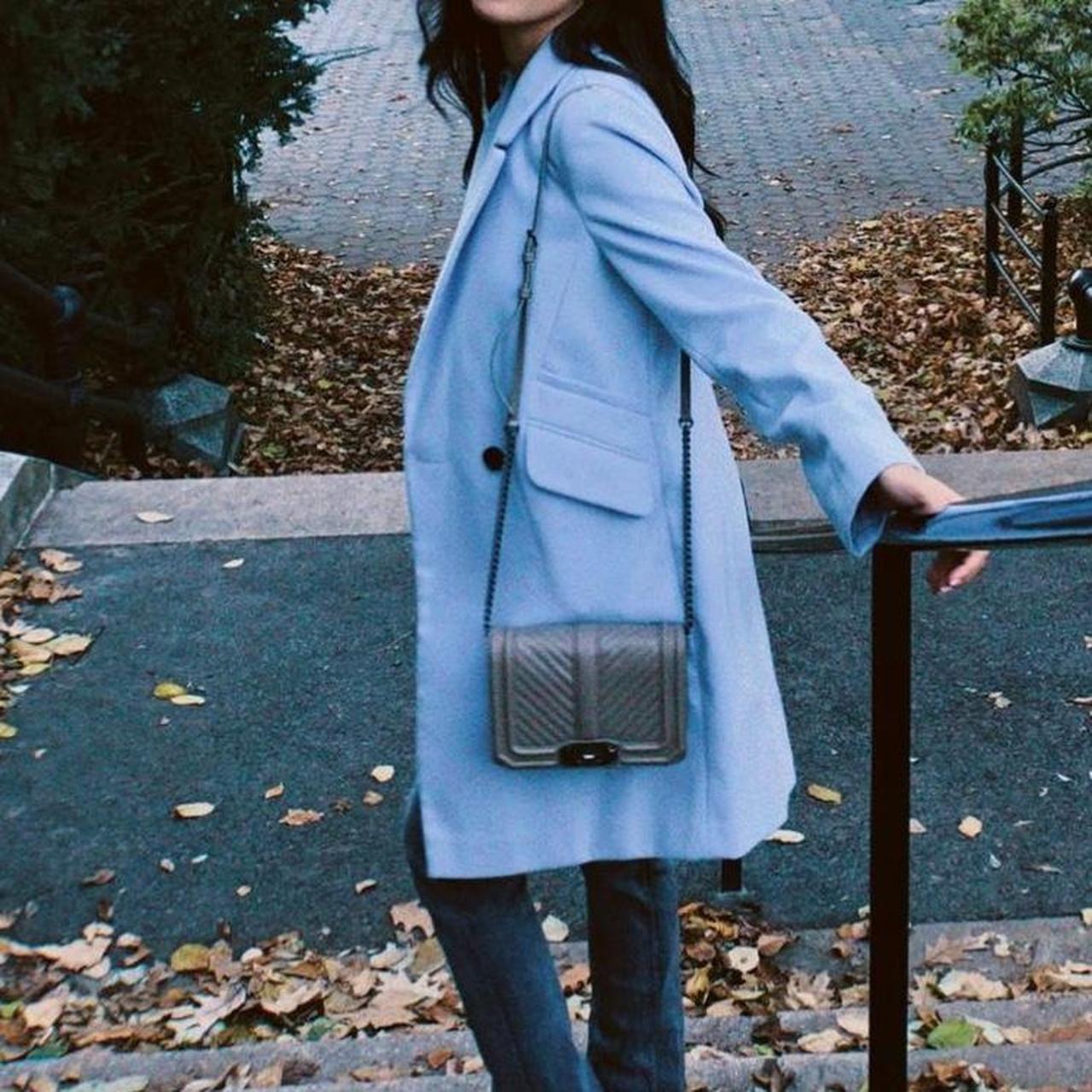 Light blue hotsell coat outfit