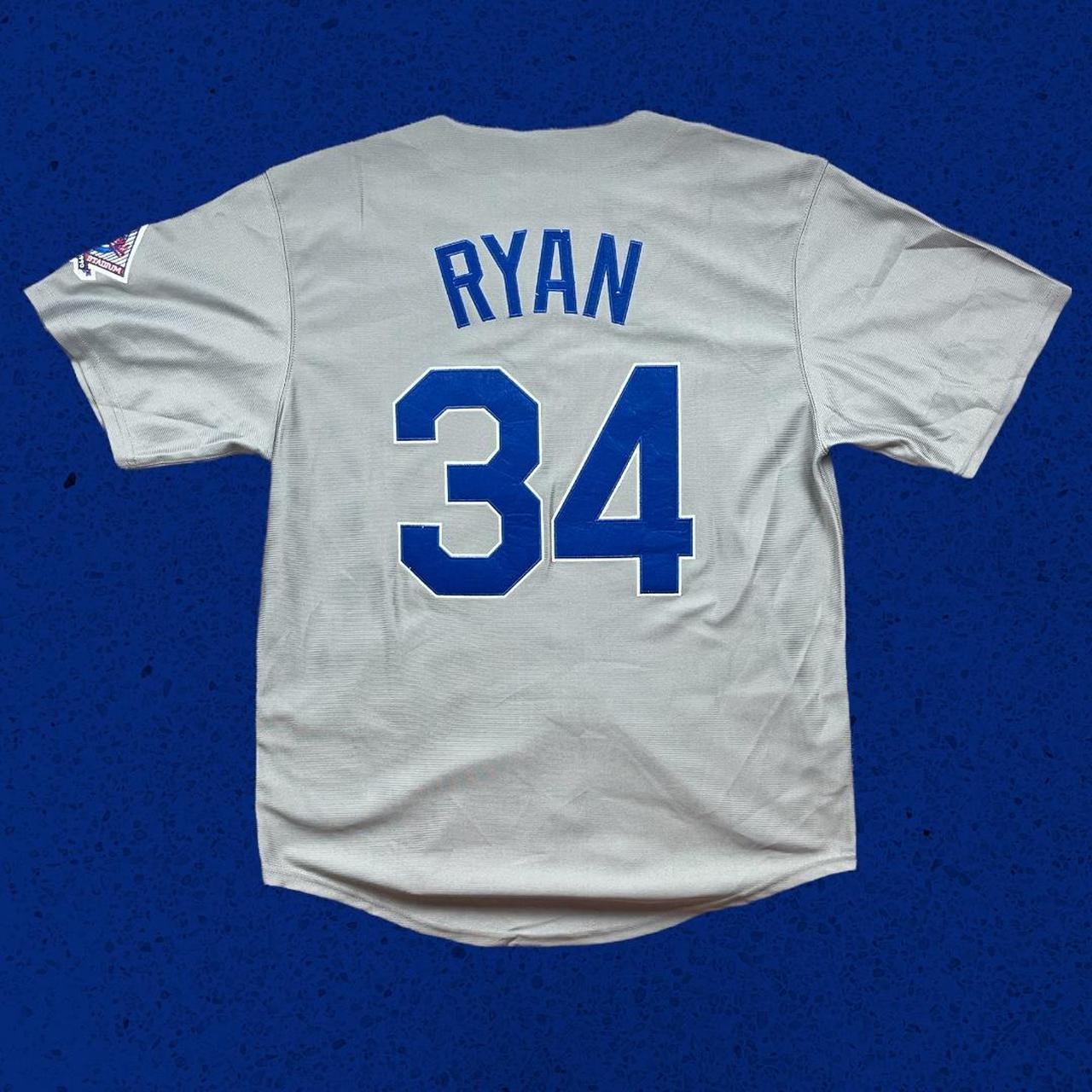 Vintage Mitchell and Ness mlb jersey Nolan Ryan... Depop