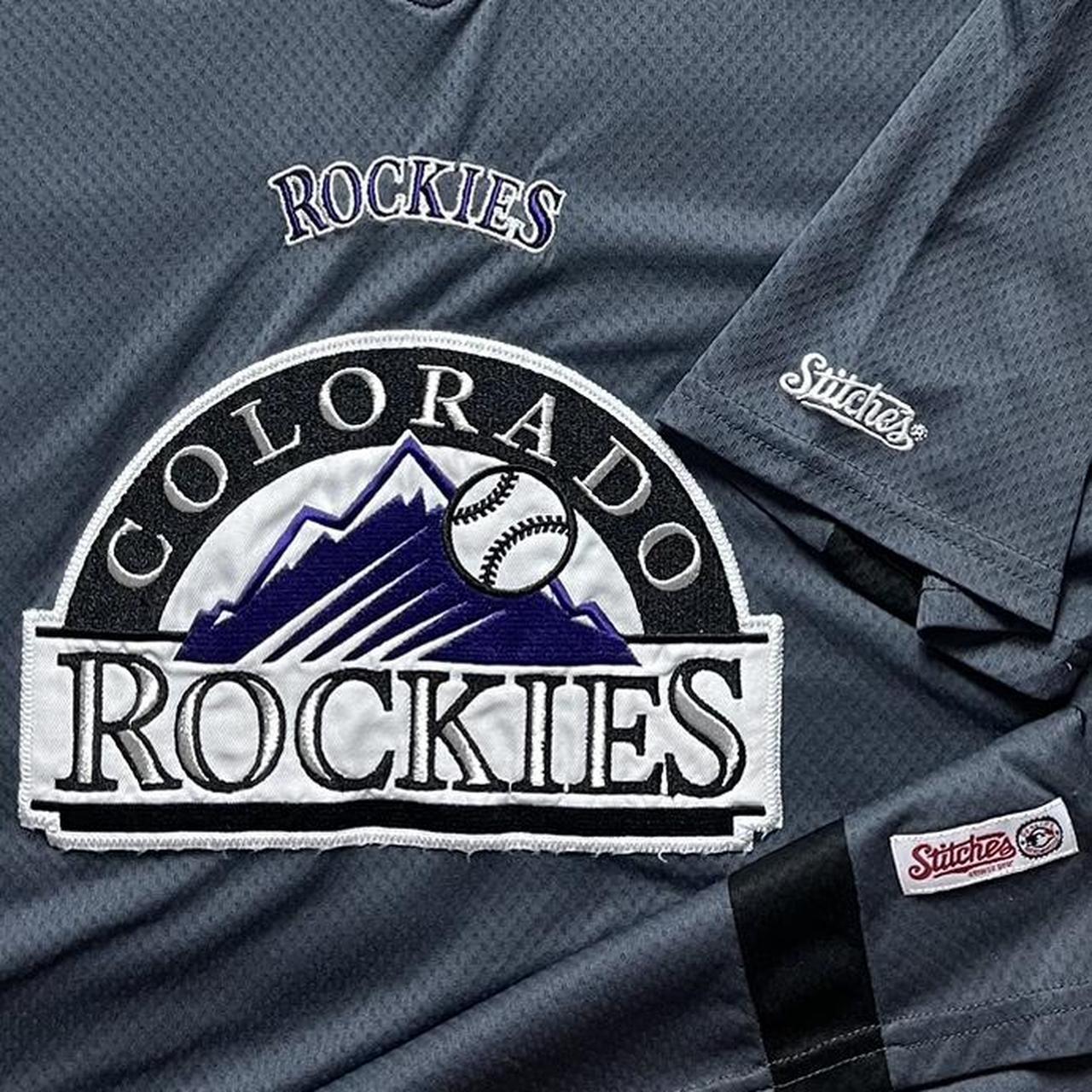 Get Your Own Colorado Rockies Lilo & Stitch Baseball Jersey - Purple - Scesy
