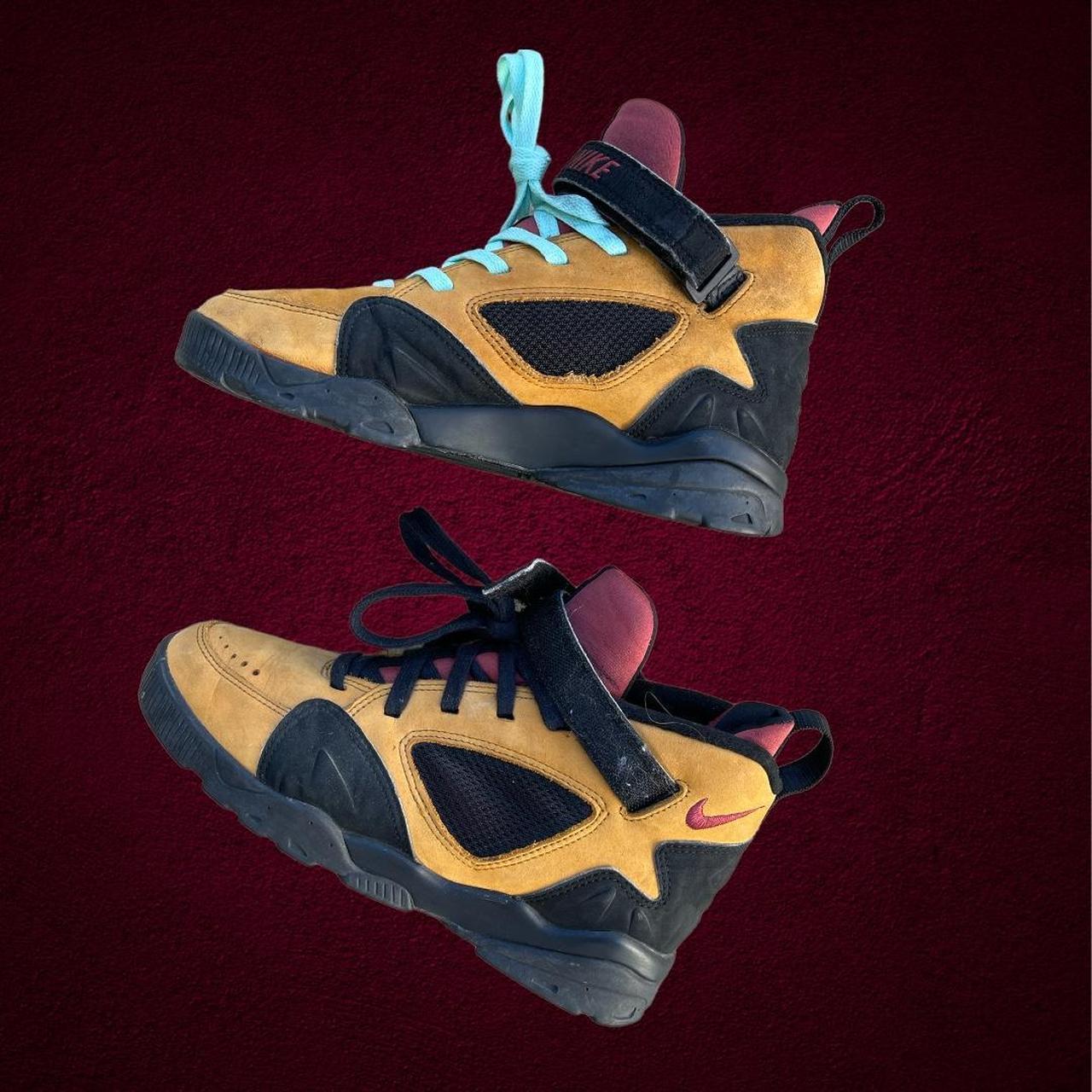 Vintage 1992 Nike Air raid basketball shoes. These - Depop
