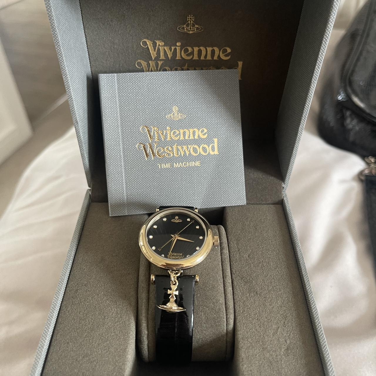 Genuine Vivienne westwood leather watch in excellent... - Depop
