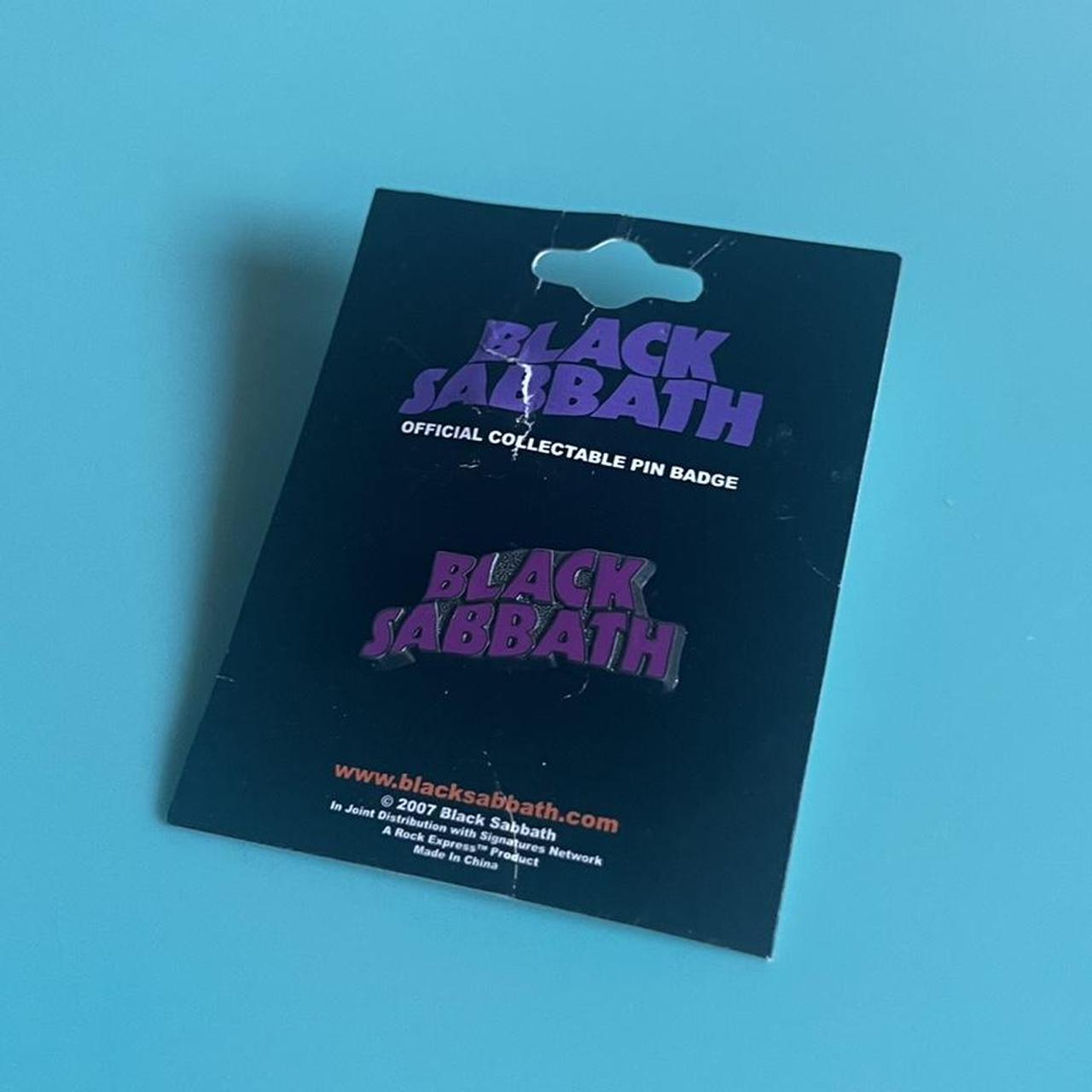 Black Sabbath : Purple Text Logo & Daemon - Levykauppa Äx Black Sabbath Patch