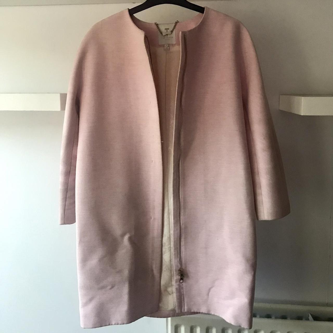 Ted Baker Women's Pink Coat | Depop