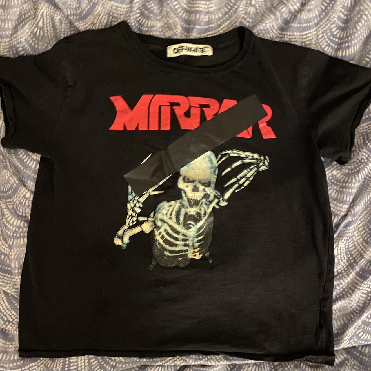 Off white skull mirror tee hotsell