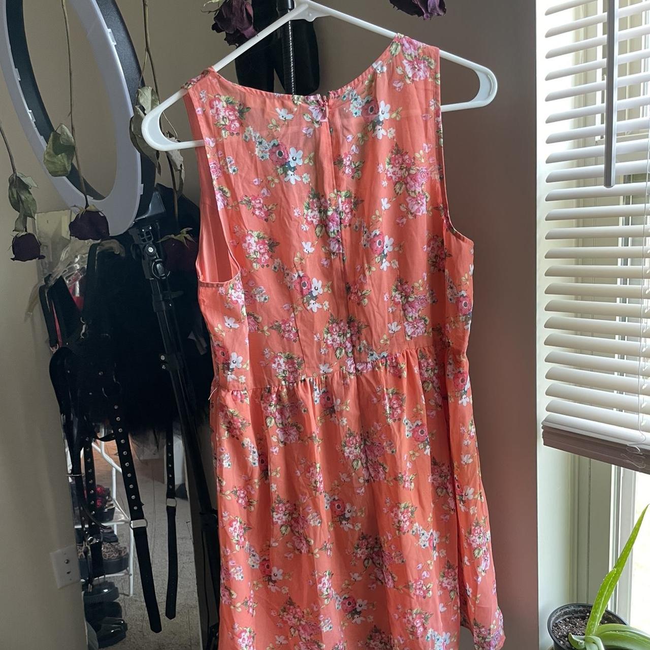 Women's Pink and Orange Dress | Depop