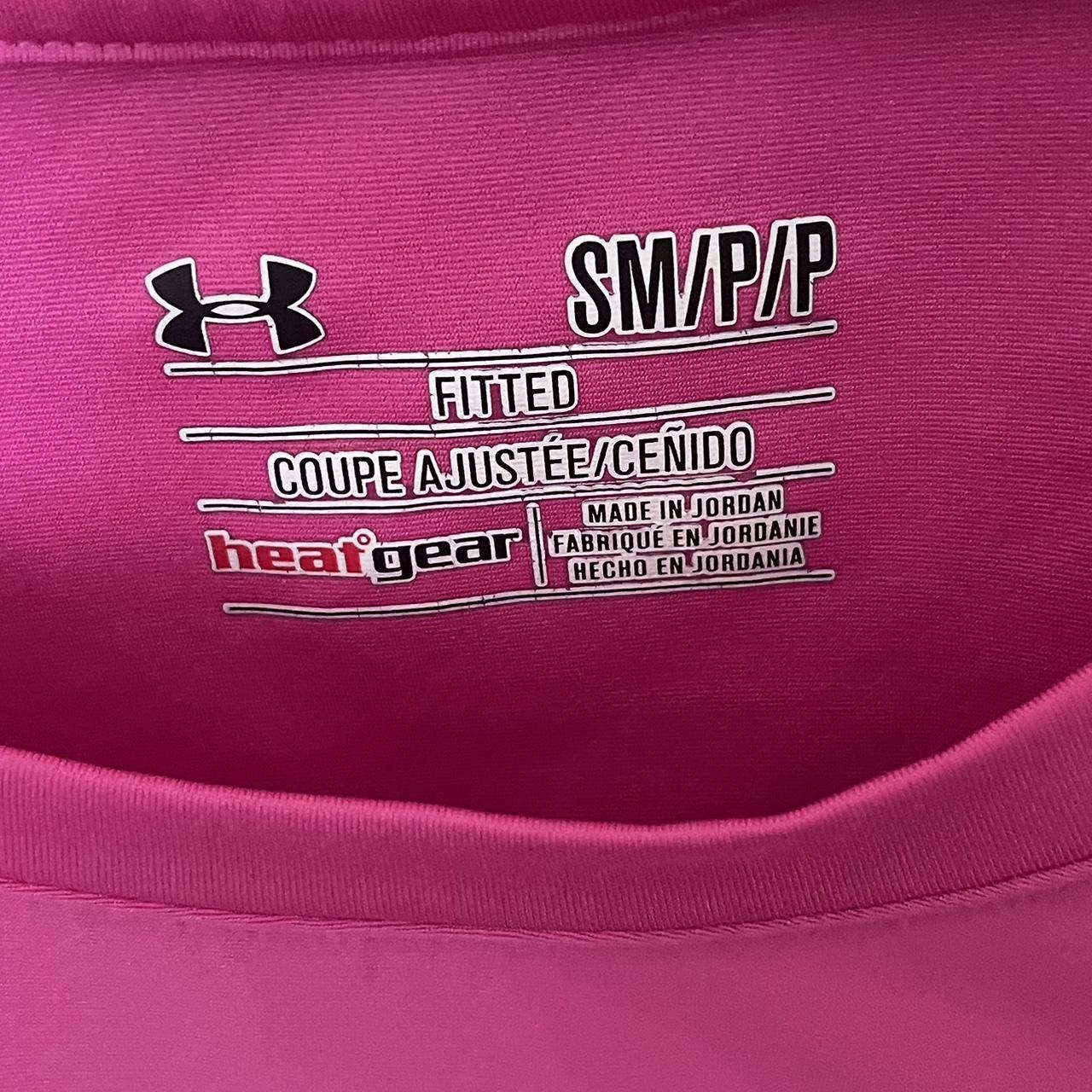 a pink Under armour workout t-shirt - Depop