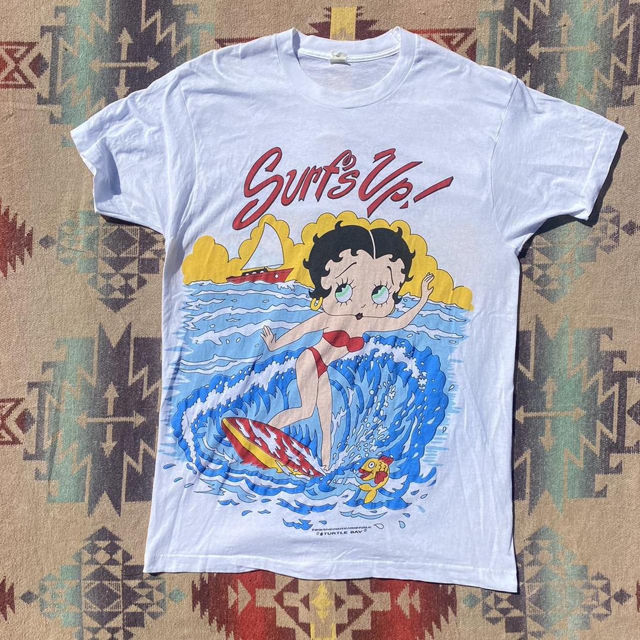 Betty purchases boop surf all over print tshirt for men