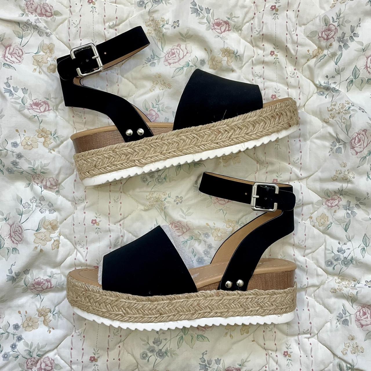 Soda espadrille platforms 🖤🤍 Perfect sandal to add... - Depop