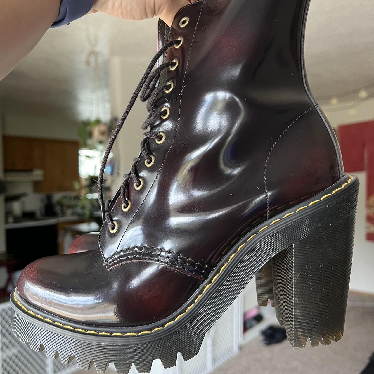 Dr. Martens Kendra Cherry Red Boots. These beautiful. Depop